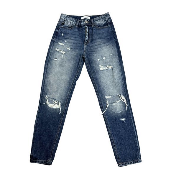 Kancan Estilo Size 3 / 25‎ Blue Distressed Jeans - Picture 1 of 8